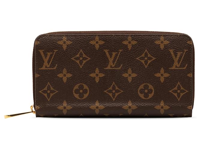 Louis Vuitton Brown Monogram Zippy Wallet Toile Marron  ref.1280412