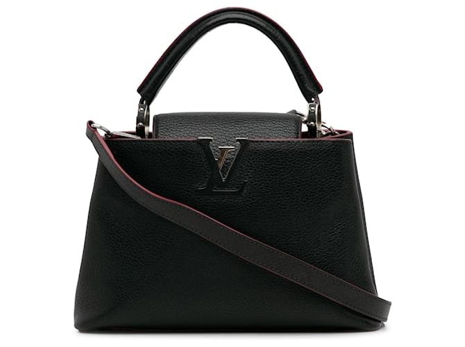 Louis Vuitton Taurillon Capucines negro BB Cuero Becerro  ref.1280419