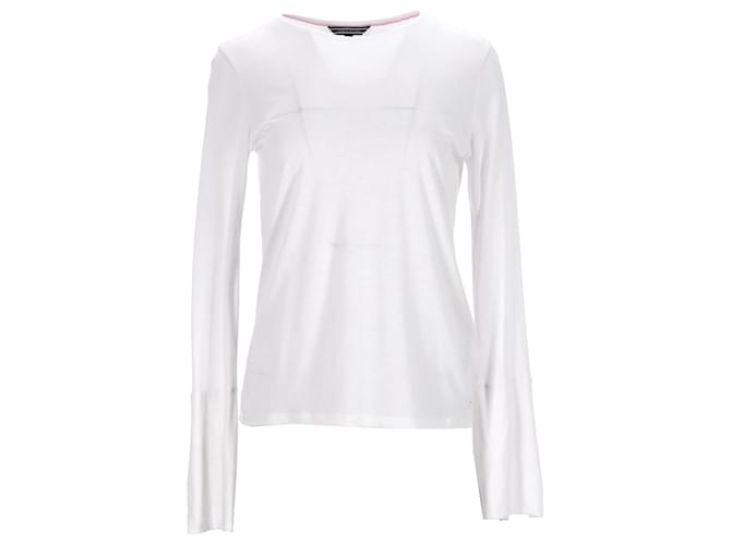 Tommy Hilfiger Haut en tricot coupe classique pour femme en lyocell écru Blanc  ref.1280480