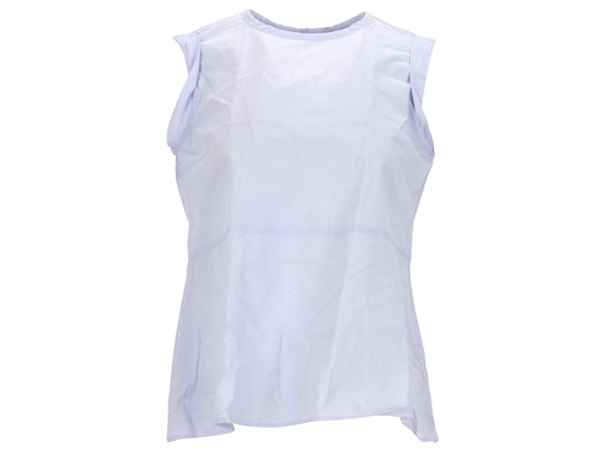 Tommy Hilfiger Womens Relaxed Fit Short Sleeve Shirt Blue Light blue Cotton  ref.1280482