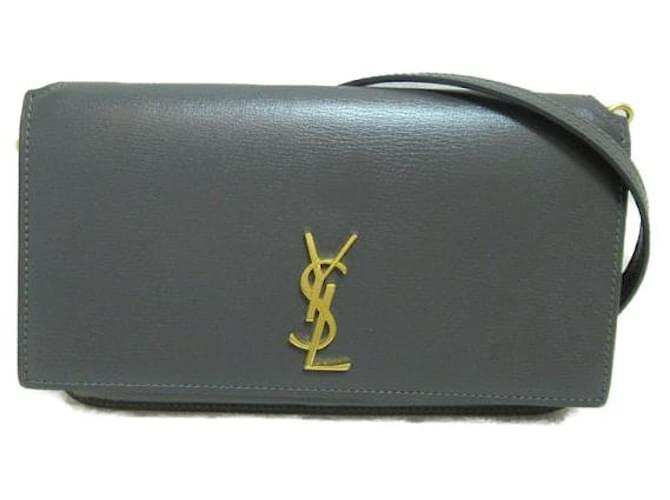 Yves Saint Laurent Cassandra Phone Holder Crossbody Bag Leather  ref.1280506