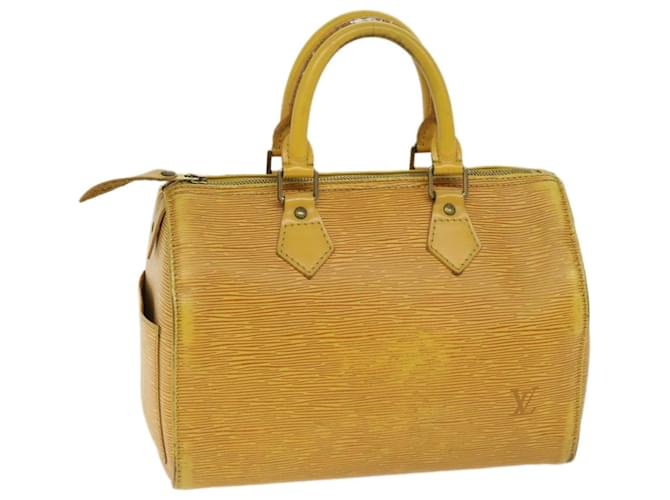 Louis Vuitton Epi Speedy 25 Hand Bag Tassili Yellow M43019 LV Auth 67030 Leather  ref.1280565