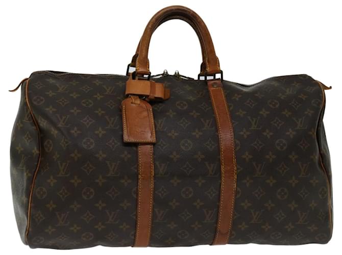 Louis Vuitton-Monogramm Keepall 50 Boston Bag M.41426 LV Auth 52682 Leinwand  ref.1280571