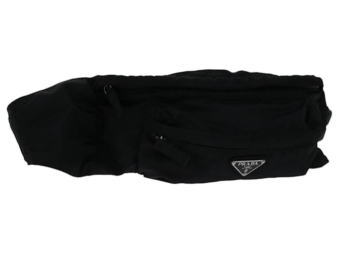 PRADA Waist bag Nylon Black Auth yk10859  ref.1280628