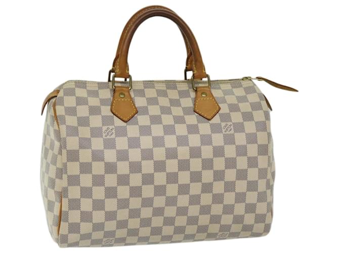 Louis Vuitton Damier Azur Speedy 30 Hand Bag N41533 LV Auth 67039  ref.1280630