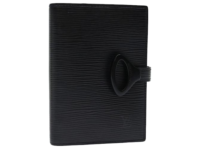 LOUIS VUITTON Epi Z Agenda PM Day Planner Cover Black R20092 LV Auth bs12402 Leather  ref.1280641