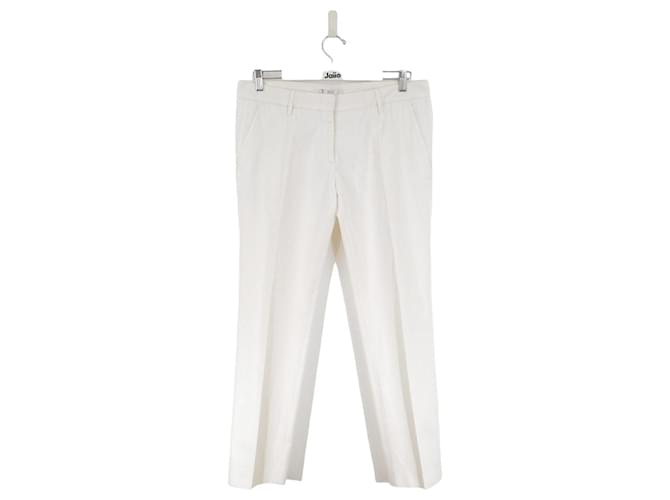 Prada Pantaloni di cotone Bianco  ref.1280658
