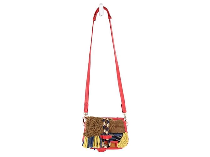 Carven This shoulder bag features a leather body Red  ref.1280669