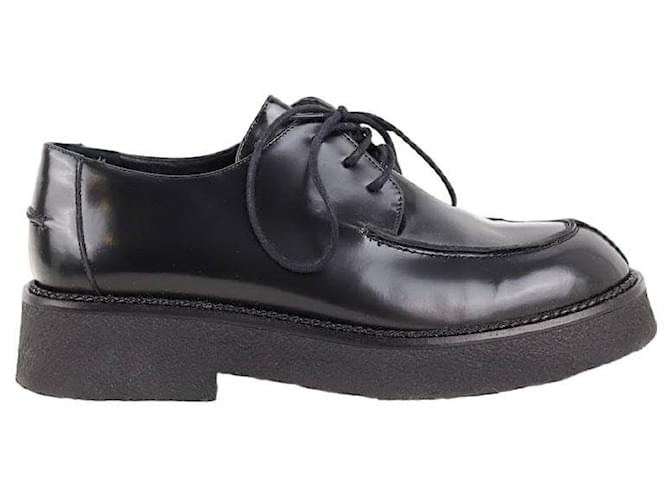 Aeyde leather lace-ups Black  ref.1280688