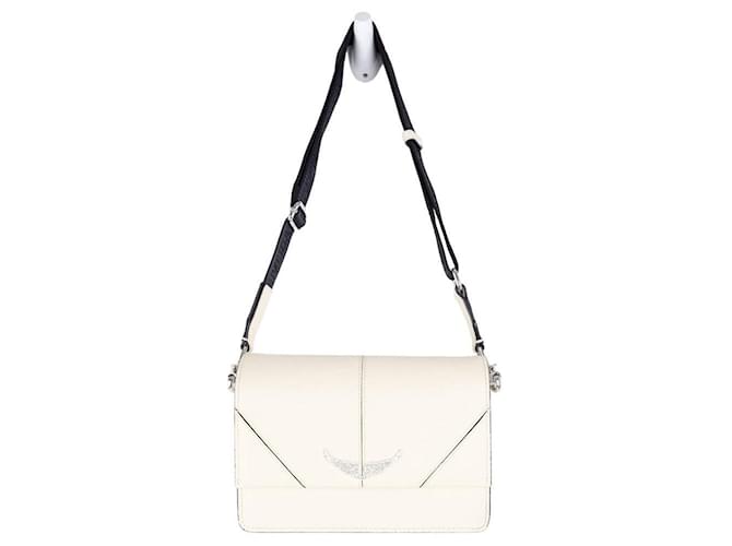 Zadig & Voltaire This shoulder bag features a leather body White  ref.1280698