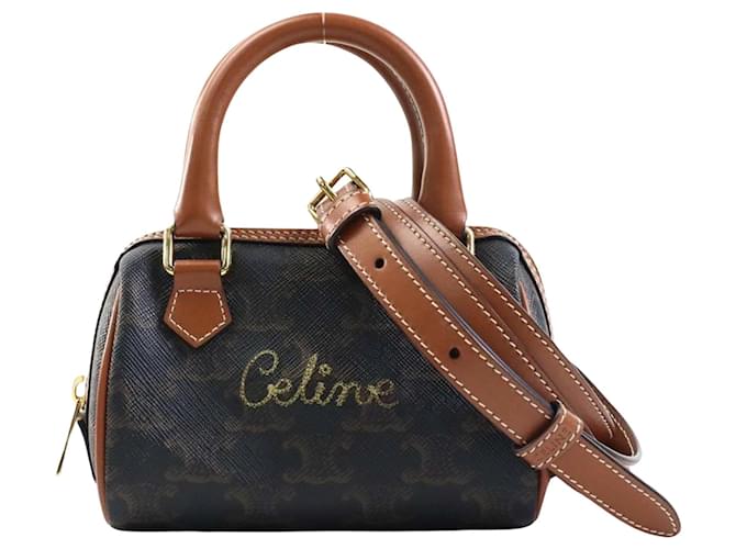Céline Triomphe Brown Leather  ref.1280717
