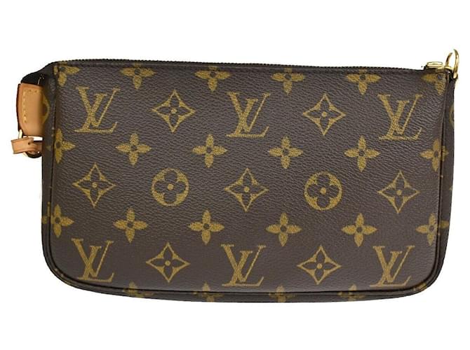 Louis Vuitton Pochette Accessoires Marrom Lona  ref.1280908