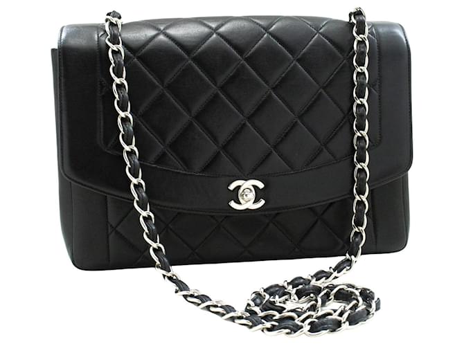 Chanel Diana Black Leather  ref.1280940