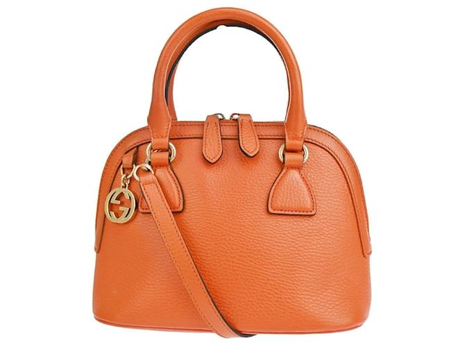 Gucci Interlocking G Orange Leather  ref.1280979