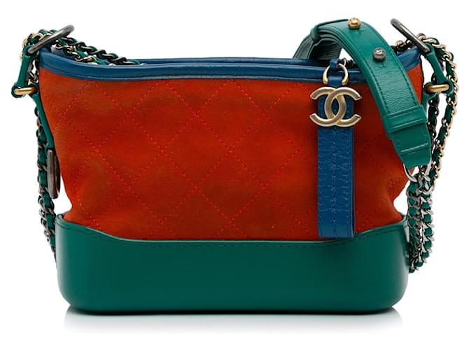 Gabrielle CHANEL Handbags Dionysus Chain Wallet Orange Suede  ref.1281005