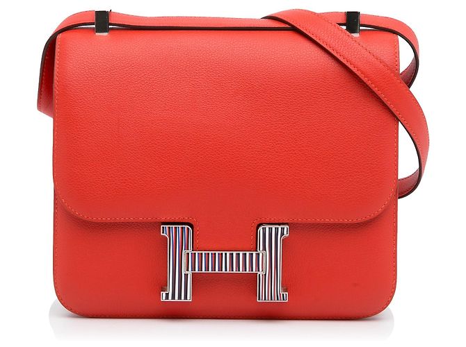 Constance Hermès Borse HERMES Pompon Kate Rosso