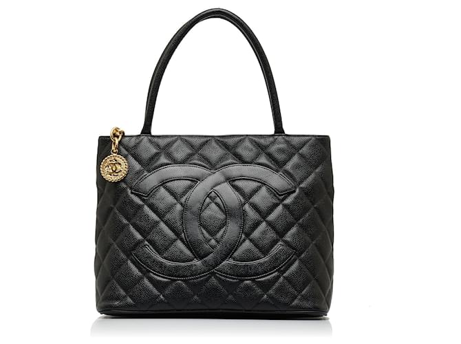 CHANEL Handbags Black Linen  ref.1281053