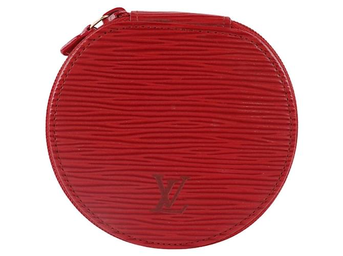Louis Vuitton Ecrin Rot Leder  ref.1281112