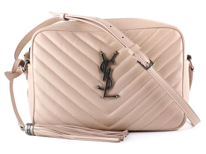 SAINT LAURENT Handbags Lou Beige Leather  ref.1281122