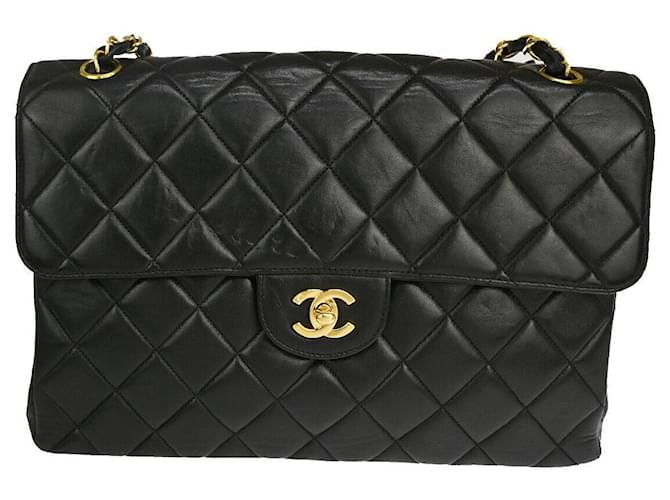 Classique Chanel Timeless Cuir Noir  ref.1281152