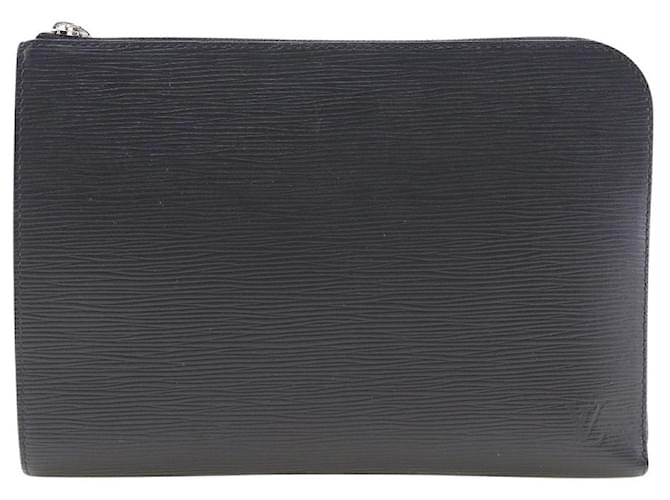 Louis Vuitton Pochette Black Leather  ref.1281189