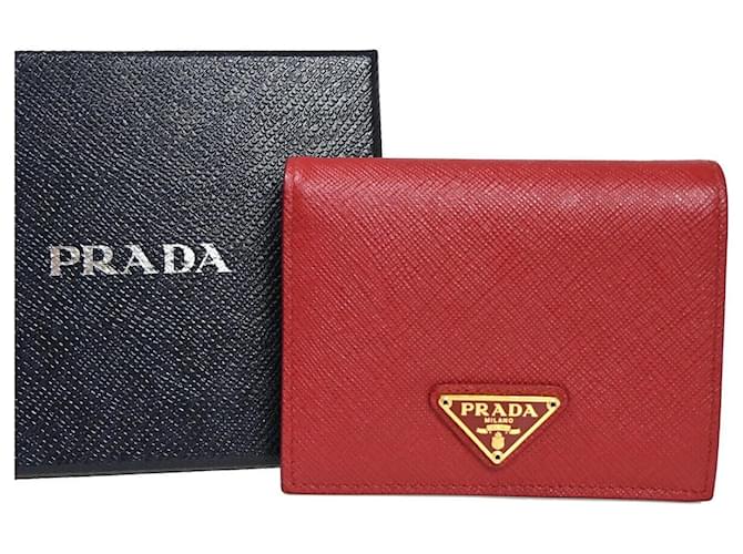 Prada Saffiano Red Leather  ref.1281202