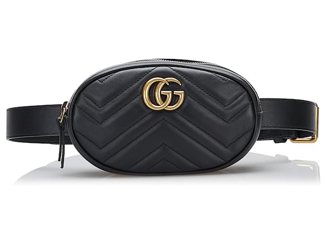 Marmont GUCCI Handbags Other Black Leather  ref.1281248