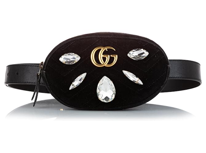Marmont GUCCI Handbags Other Black Leather  ref.1281254