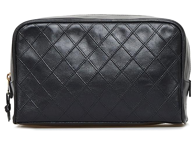 CHANEL Clutch bags Timeless/classique Black Leather  ref.1281268