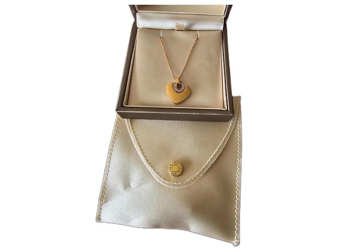 Collana Bulgari Cuore in oro rosa e diamanti D'oro