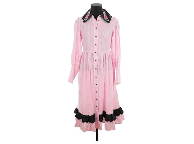 Manoush Cotton dress Pink  ref.1281360
