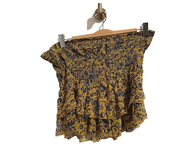 ISABEL MARANT  Skirts T.International L Silk Yellow  ref.1281370