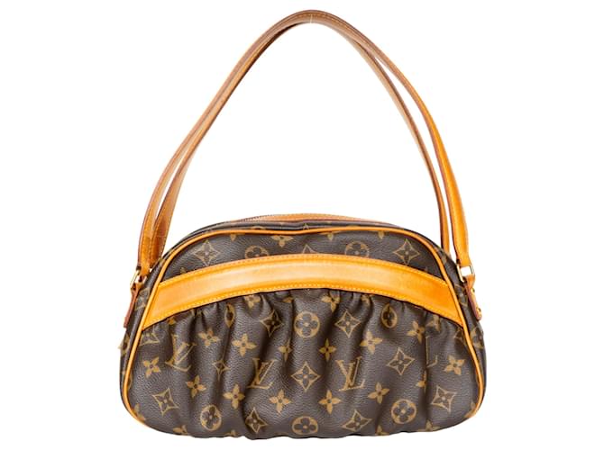 Louis Vuitton Canvas Monogram Clara Shoulder Bag Brown Leather  ref.1281452