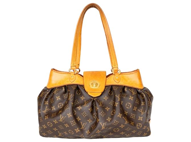 Louis Vuitton Canvas Monogram Boetie Shopper Bag Brown Cloth  ref.1281454