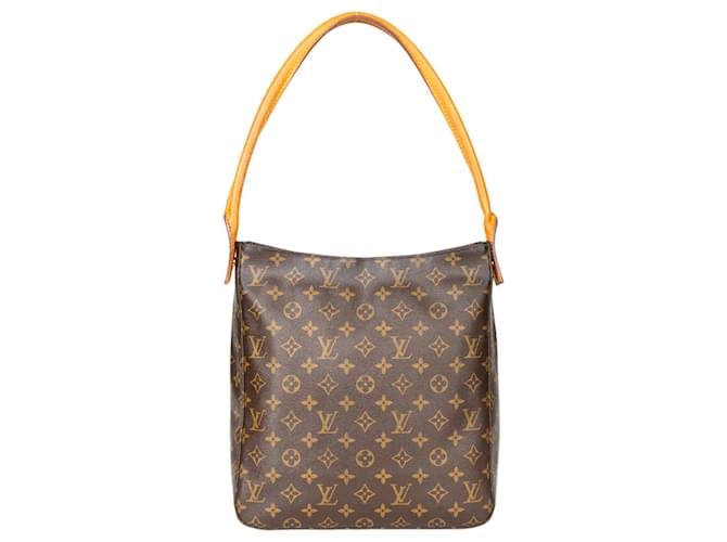 Louis Vuitton Canvas Monogram Looping GM Shoulder Bag Brown Cloth  ref.1281486