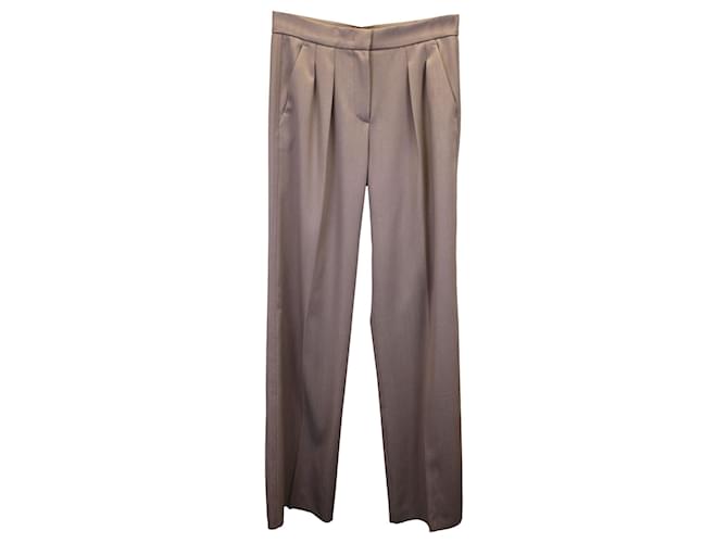 Pantalon plissé Max Mara en laine beige  ref.1281532