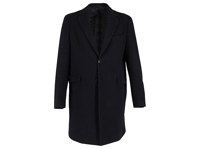 Etro Over Coat in Navy Blue Cashmere Wool  ref.1281551
