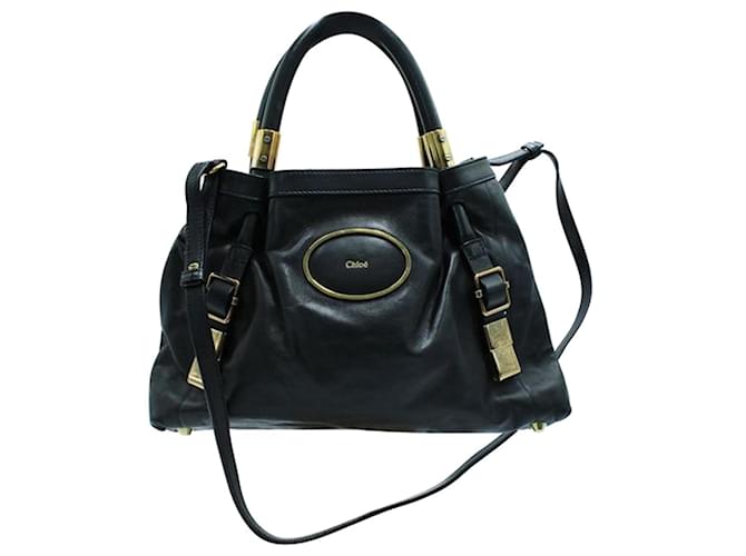 Autre Marque Black Shoulder Bag with Logo Leather  ref.1281568