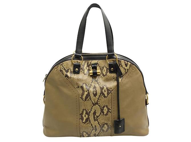 Autre Marque Python "Muse" Large Bag Leather  ref.1281573