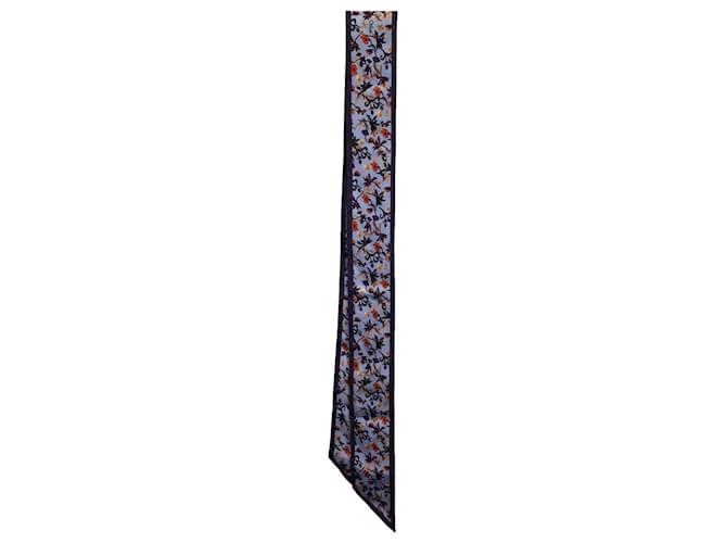 Écharpe Chloé à imprimé floral en soie bleu clair  ref.1281631