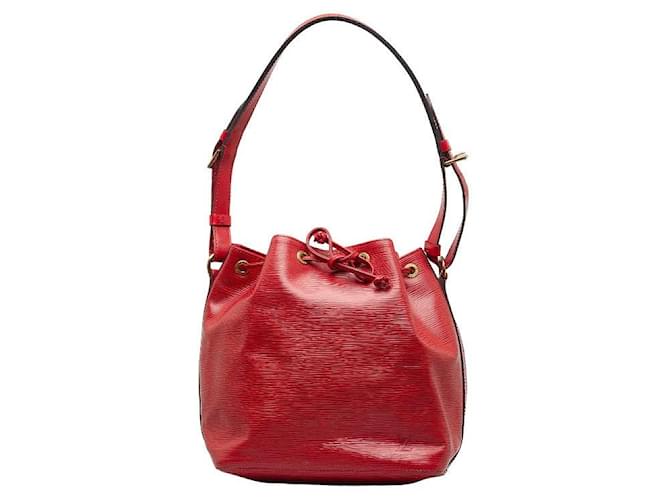 Louis Vuitton Epi Petit Noe Leather Shoulder Bag M59017 in Very Good Condition Red  ref.1281664