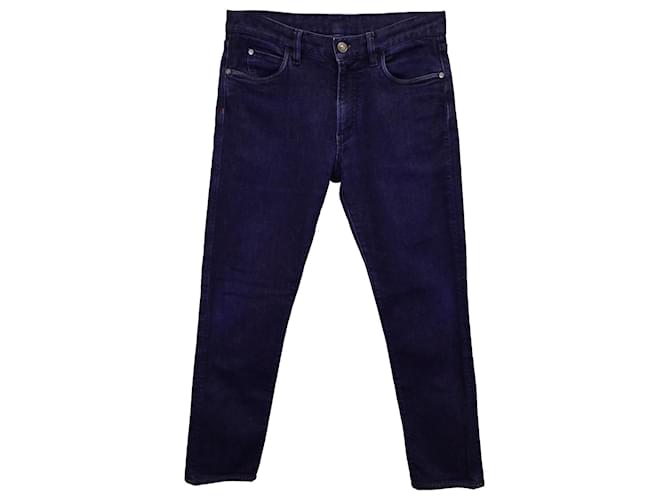 Slim-Fit-Jeans von Loro Piana aus blauem Baumwoll-Denim Baumwolle  ref.1281686