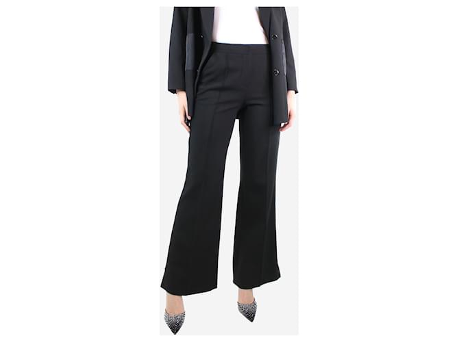 Autre Marque Black straight-leg trousers - size UK 8 Polyester  ref.1281721