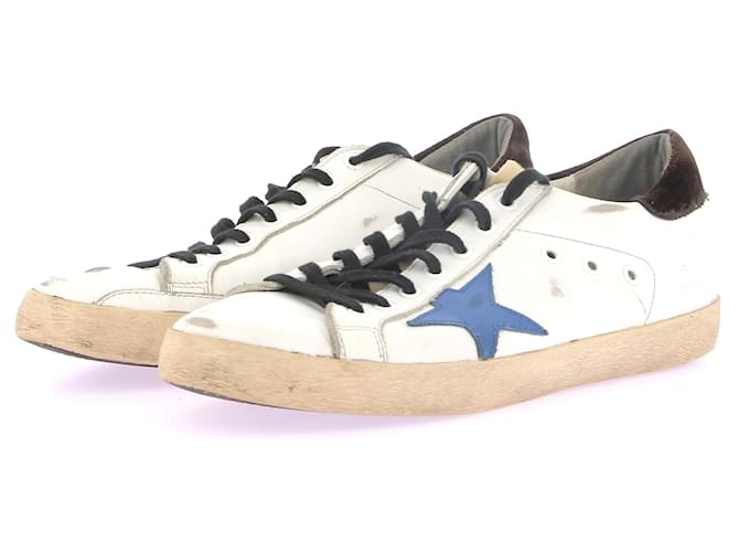 GOLDEN GOOSE  Trainers T.eu 45 leather White  ref.1281736