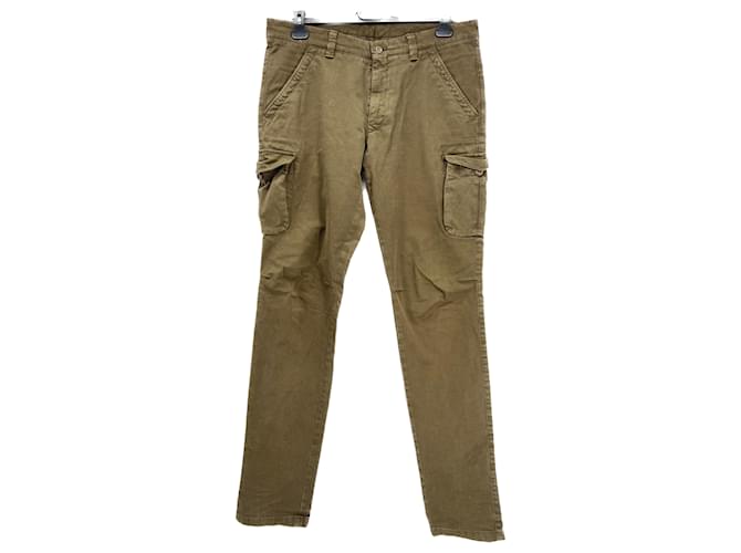 LORO PIANA  Trousers T.it 52 cotton Khaki  ref.1281752