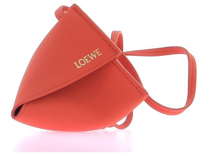 LOEWE  Bag charms T.  leather Orange  ref.1281767