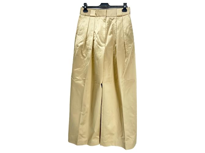 KHAITE Pantalone T.US 4 cotton D'oro Cotone  ref.1281774