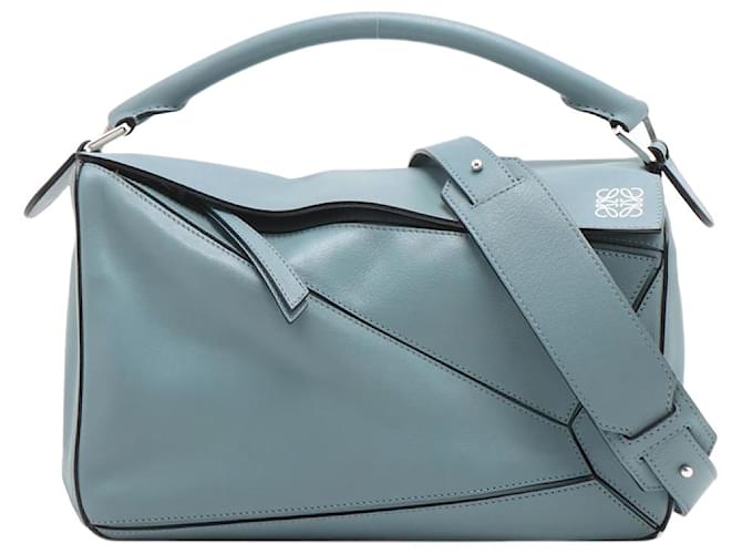Loewe Blue 2016 medium Puzzle bag Leather  ref.1281793