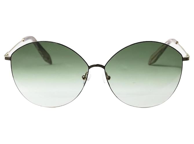 Victoria Beckham Sonnenbrille mit grünen Ombre-Gläsern Metall  ref.1281806