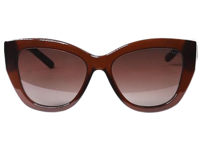 Ralph Lauren gafas de sol marrones estilo ojo de gato Castaño Acetato  ref.1281807